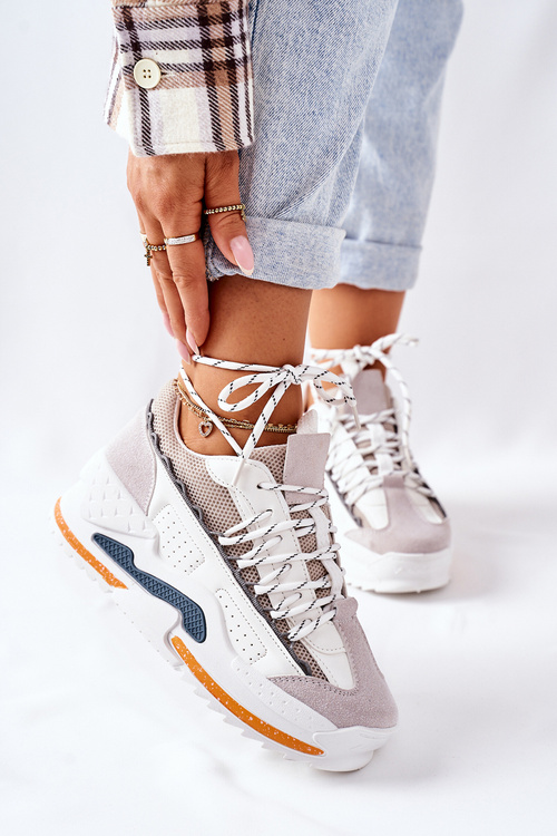 Dámská Sportovní Obuv Sneakersy Bilé Aland