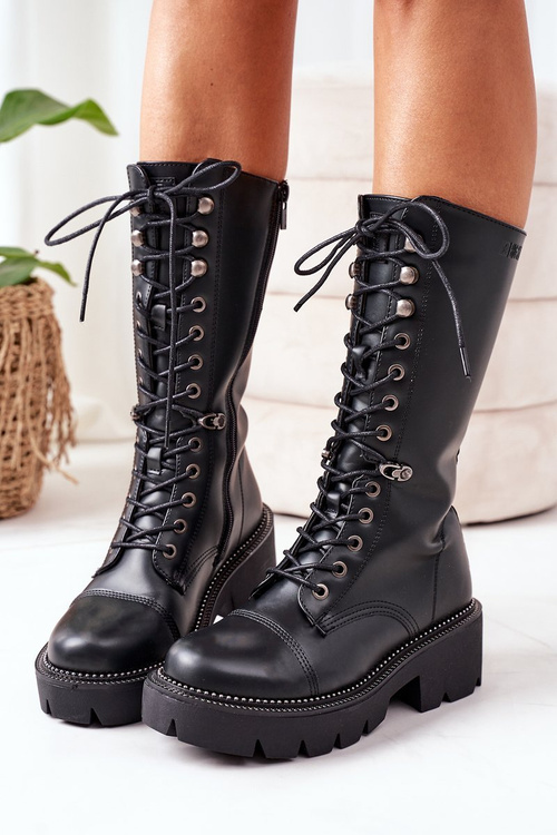 Teplé Kozačky Big Star II274115 Černé