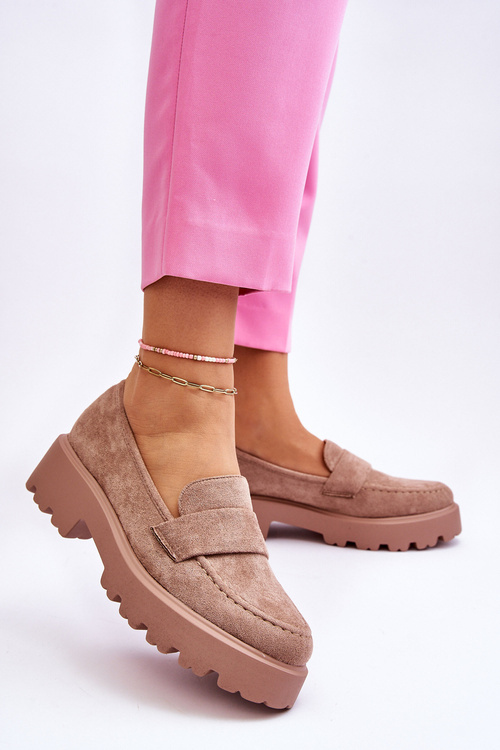 Klasické semišové mokasíny Mokasíny Béžove Corrin