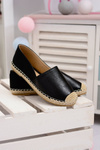 Čierne ženské paoli espadrilles