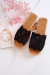 Ľahké dámske čierne Polly papuče