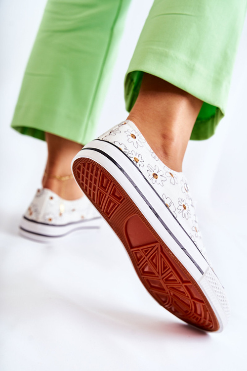 Dámské nízké tenisky s květinami Bile Janey