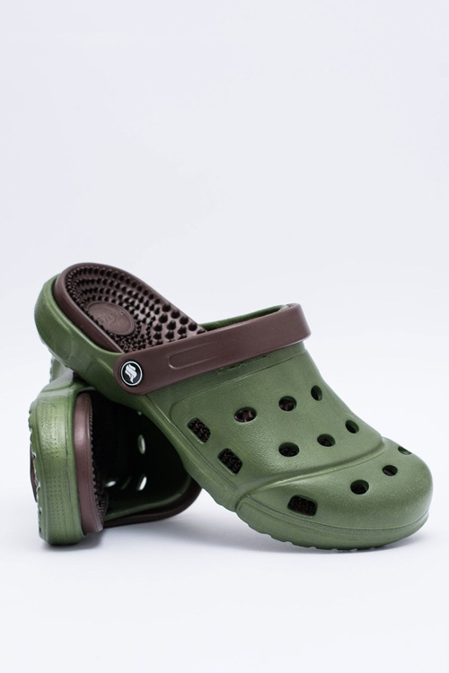 Pánské klasické nazouváky Kroksy EVA Zelené