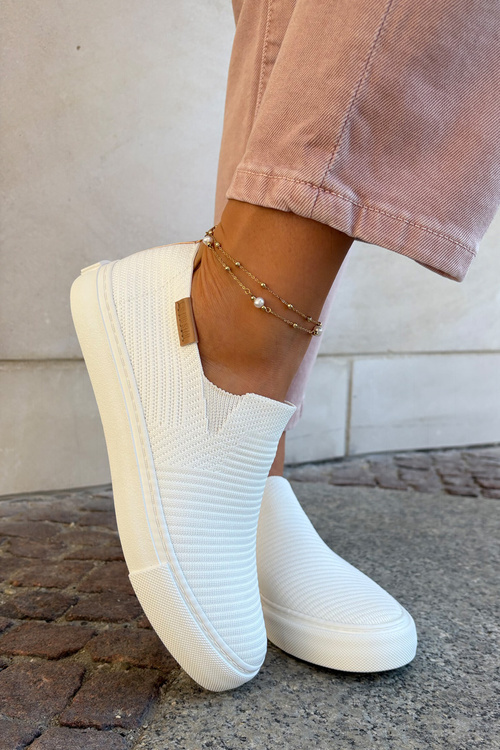 Dámske Slip-On Tenisky Big Star RR274717 Bielé