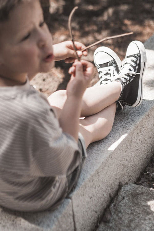 Dětské Vysoké Tenisky Černé Filemon