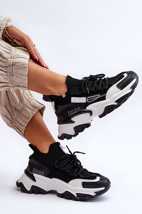 Dámské ponožkové tenisky Černe Keaton