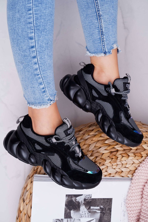 Dámske športové topánky Veľká hviezda od Daniela Lopeza Black and Grey FF274A553