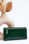 Dámská peněženka se zipem tmavě zelená Harmala