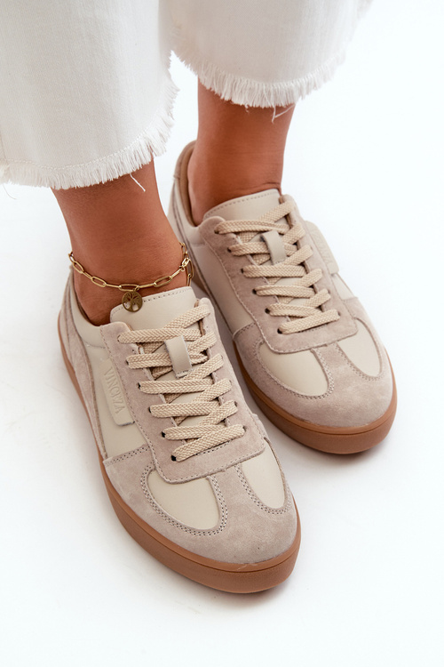 Dámské kožené tenisky šedé Vinceza 7333