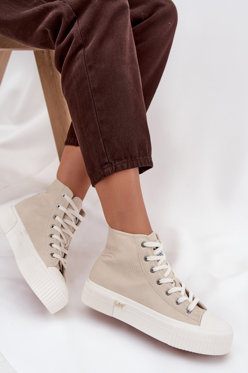 Dámské tenisky Na platformě LEE 50253002.35E ISLA WOMEN MID Béžové