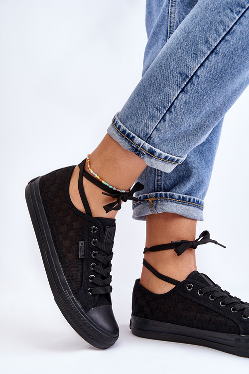 Klasické nízko veľké hviezdy LL274072 čierne tenisky