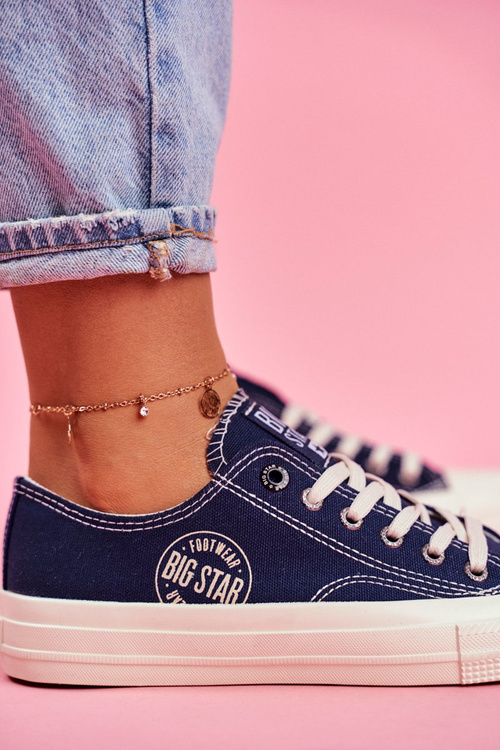 Dámska veľká hviezda Navy Blue Sneakers FF274125
