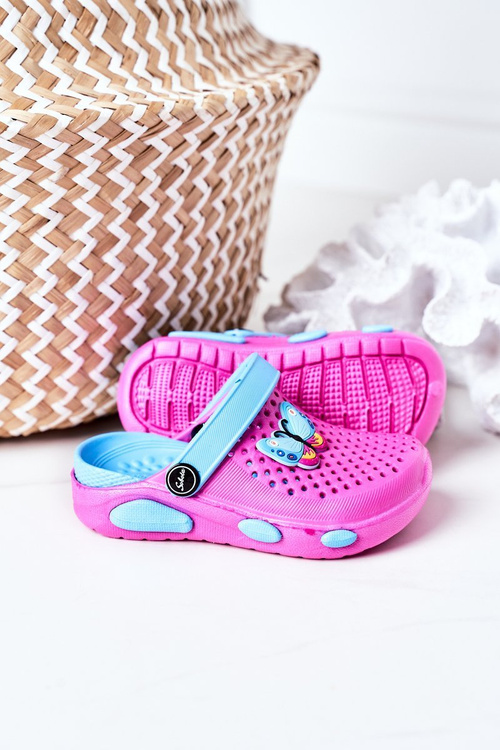 Dětské Pěnové Nazouváky Crocs Fuchsie Olivia