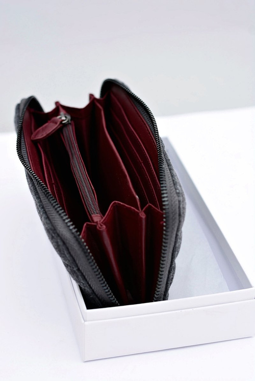 Veľká šedá dámska peňaženka Diana & Co