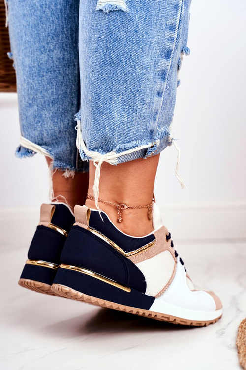 Dámská Sportovní Obuv Béžový Zlaté Prvky Clementine