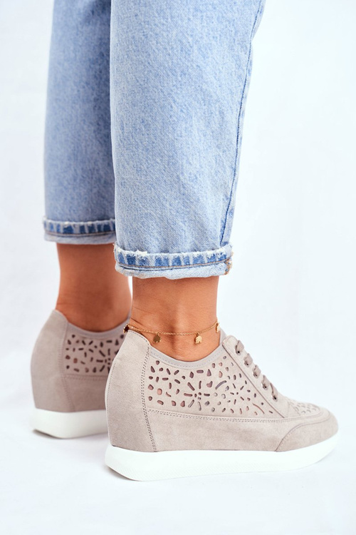 Dámske tenisky Sergio Leone Openwork Grey PB122