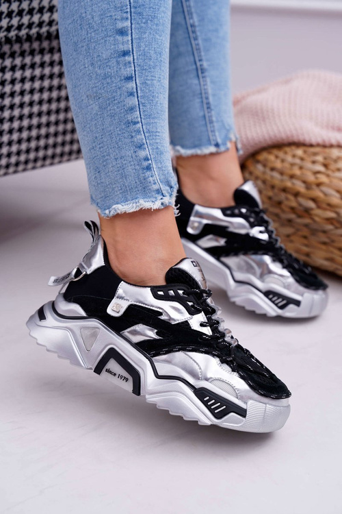 Dámská Sportovní Obuv Big Star od Daniel Lopez černé stříbrné FF274A527