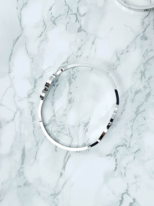 Dámsky oceľový náramok rímsky rímsky striebro Wega Cyfraes