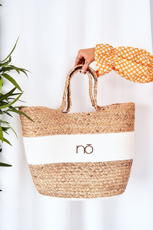 Pletena Plážová Kabelka Shopper NOBO XK0260 Béžová