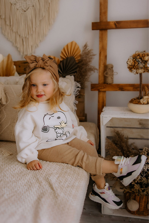 Detské športové topánky tenisky čierna a fialová hra