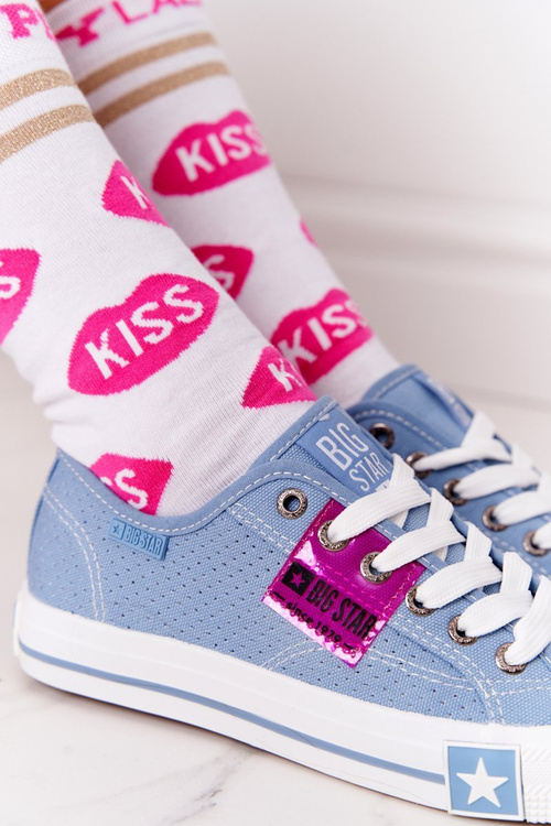 Prolamovane Dámské Tenisky BIG STAR FF274037 Modré