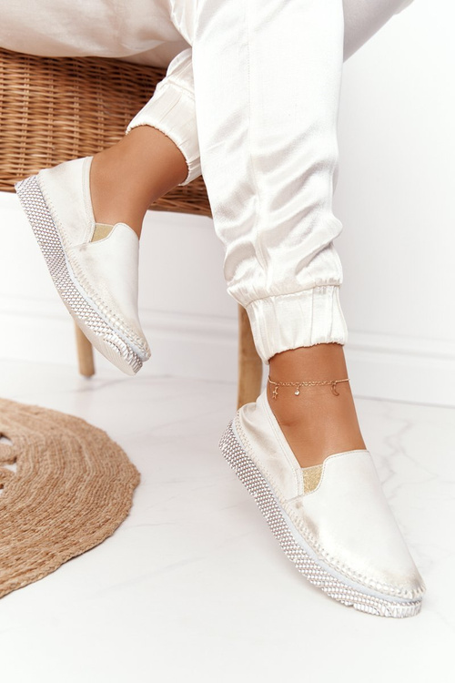 Women's Polobotky Maciejka Slip-on Kožené Zlaté 03512-25