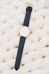 Elegant Leather Navy Women Ernest Watch