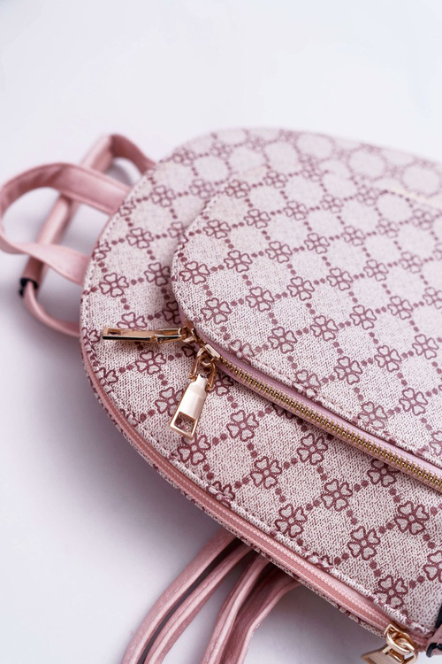 Klasický ružový dámsky batoh