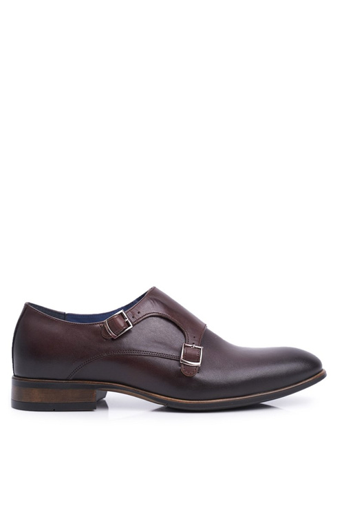 Pánské Polobotky Monk Nikopol Kožené Hnědé 1720