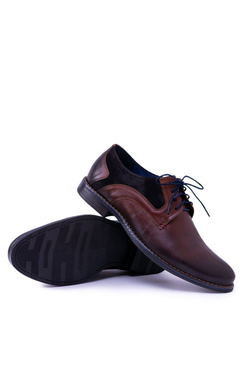 Nikopol hnědé kožené pánské boty Zinedine