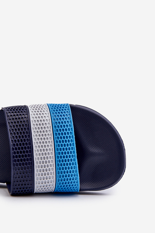 Klasické Pánske Papuče S Pásmi Tmavomodré Sylri