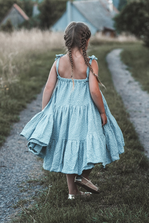 Dětské baletky s mašlí Zlaté Jellema