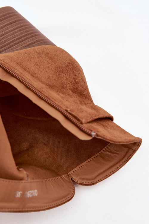 Dámske čižmy na podpätku s strapcami Camel Rosabella