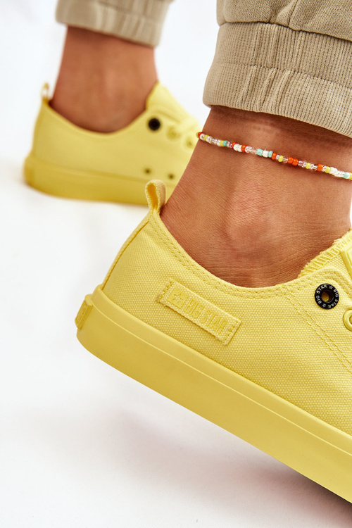 Dámské klasické nízké tenisky Big Star LL274026 Žlutá