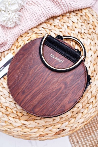 Dámska kabelka Round Monnari Brown Black Bag9340-017