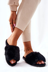 Dámské Papuče s Kožešinou Černé Trusted