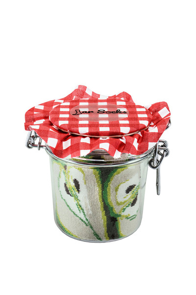 Dúhové ponožky ponožky ovocie v nádobe Hruškovité jahody 2 páry