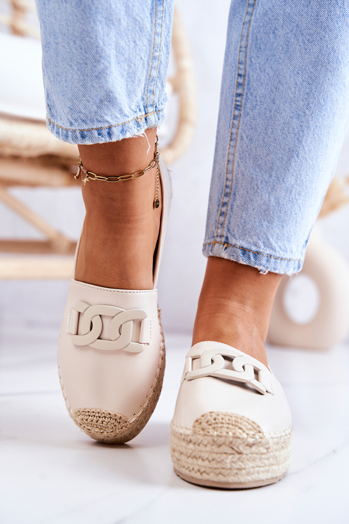 Klasické Espadrilky Na Platformě béžove Julianne