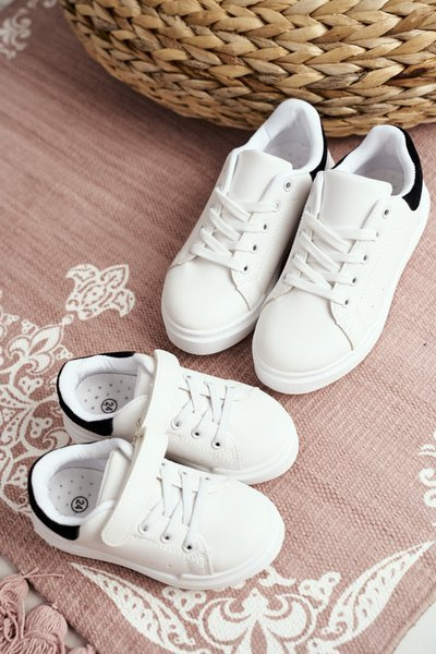 Dětská Sportovní Obuv Sneakers Bíle-Černé Bilbo