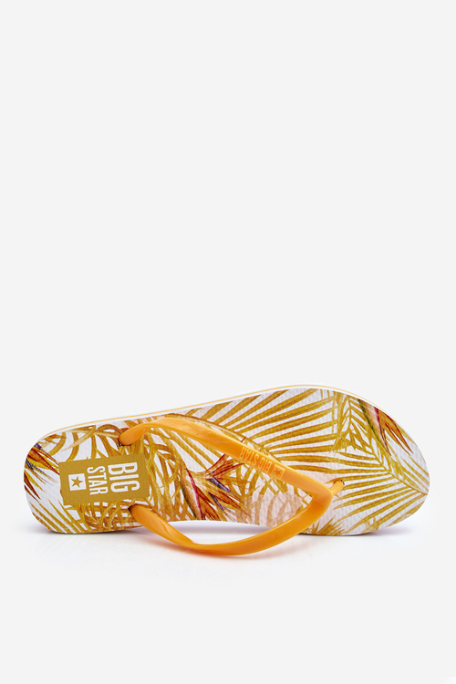 Dámske módne žabky Big Star LL274819 žltá