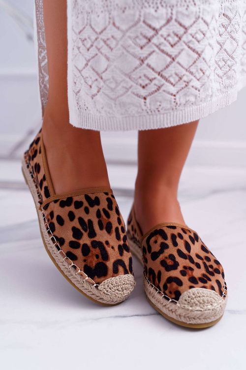 Dámské Espadrilky Slip On Semišové Leopard Jungle
