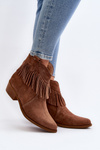Zazoo 3430 Dámske Semišové Topánky so Šnúrkami Camel
