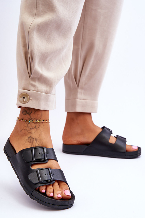 Dámské skluzavky na platformě Černá Vertigo