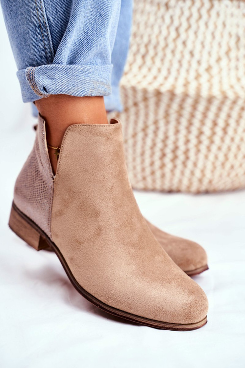 Dámska plochá päta khaki viva jarná päta