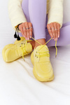 Dámské Sneakersy Na Velké Podrážce Žluté Bubbly