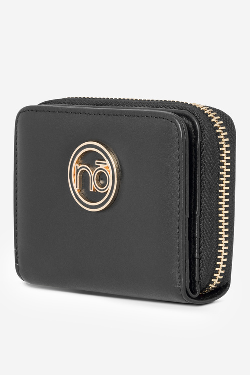 Dámská peněženka z přírodní kůže Malá Nobo NPUR-LR0021-C020 Černá