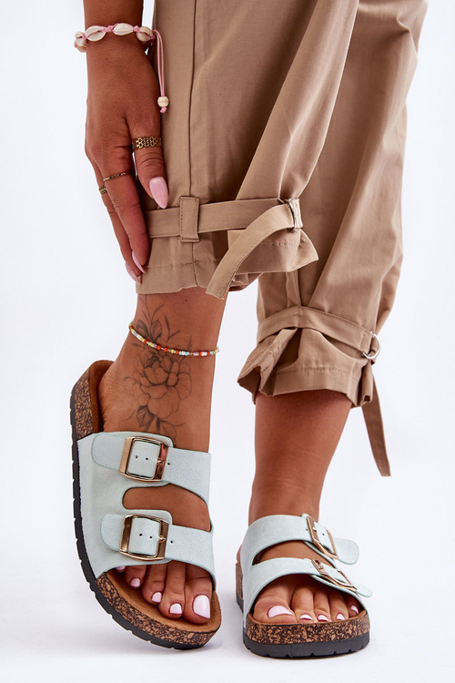 Dámské pantofle Na korkové podrážce Máta Cortina