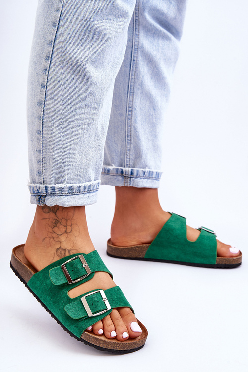 Dámské nazouváky Zelená Destino