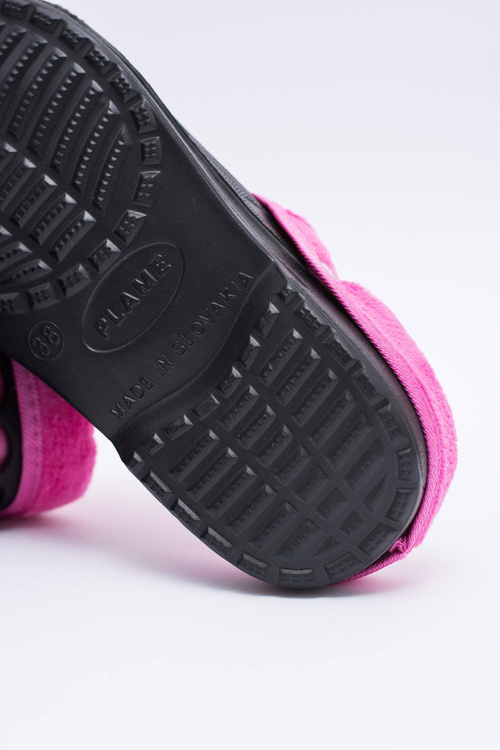 Dámské Nazouváky Teplé Kroksy Černé Růžové EVA