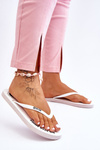 Pohodlné flip -flops Big Star LL274795 biela